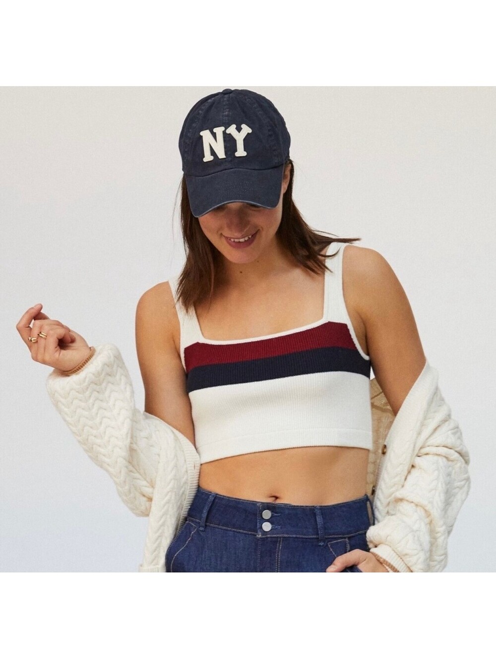 Anthropologie, KULE Ribbed Cropped Top